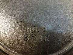 Beautiful BSR No. 5.  2  spout 8 1/8” cast iron skillet with heat ring. Newly seasoned. No spin, no wobble.