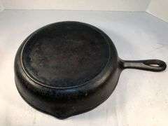 BSR 10 1/4” #7 cast iron 2 spout skillet with heat ring. Made in USA. No spin, no wobble.