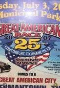 2007 25th Great American Race framed poster