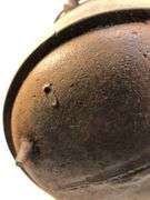 Antique gate marked 3 leg bean pot. 9” diameter. 7 1/4” H.