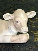 LLADRO Cow Bisque Porcelain Figurine (#4680)……6-1/2” long x 2-1/4” tall…..part of the Children’s Nativity Series