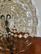Fostoria American Cubist Footed Cake Plate……12-1/2”D