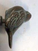 Decorative brass bird and water spigot. Bird 3.5 x 2.5” overall height 5”.
