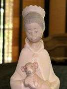 LLADRO King Balthazar Bisque Porcelain Figurine (#4675)…..8-1/2” tall…..part of the Children’s Nativity Series