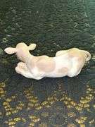 LLADRO Cow Bisque Porcelain Figurine (#4680)……6-1/2” long x 2-1/4” tall…..part of the Children’s Nativity Series