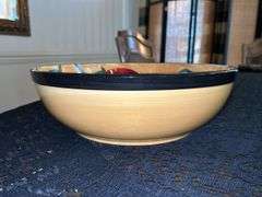 7-pieces of Certified International Salad Serving Set…..salad server has no chipping but all the individual serving bowls have chipping