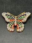 (2) beautifully designed butterfly brooches