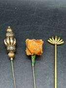 Grouping of (9) vintage hat pins