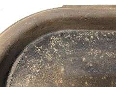 Antique gate marked #8 cast iron griddle. 22 x 10”.