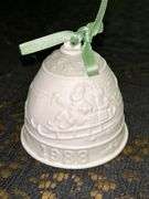 Grouping of (3) LLADRO bisque porcelain Christmas bells…..2 are the same and all 3 have clappers