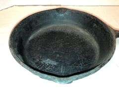 Early 1900s, Sydney Wagner Ware #6 skillet, double spouts. Well seasoned.