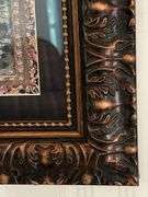 Lovely framed and matted unicorn tapestry…..41-1/2 x 29-1/2