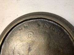 Antique cast iron porringer with heat ring by John Wright #218. 6” x 4” diameter.