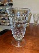 Set of (6) Fostoria American Cubist Sundae Glasses…..5-3/4” tall