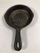 Rare John A. Batson Western Auto Stores advertisingskillet. 2 spout 3.5” skillet.