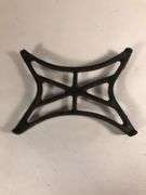 Antique cast iron black trivet. 5” x 3.5”