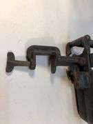 Antique double-prong cherry pitter, Goodell Co. Double Prong Cherry/olive pitter. 8” x 7”.