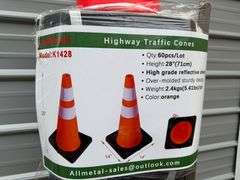 Unused 2024 AllMetal Traffic Cones, K1428