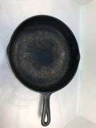 BSR 2 spout 10 1/2” diameter skillet. No markings. Heat ring.