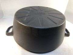 GreenPan USA 5.5 qt Dutch oven with lid #11 B. Sun burst pattern. 11.5” diameter . No spin, no wobble.