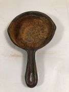Cashman's Furniture advertising skillet. 2 spout 3.5” skillet.
