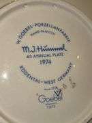Set of (2) Hummel Annual Decorative Plates…..left is 1974 4th Annual, right is 1975 5th Annual
