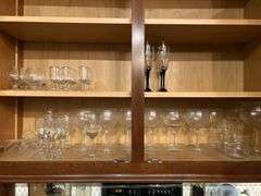 Cabinet of glassware