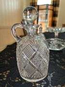 Beautiful grouping of clear, pressed and cut glass items…..there is slight chipping on some (see all pics)