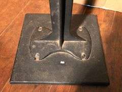Antique Eclipse cast iron cobbler’s shoe stand with detachable shoe mold. 25” H  x 11.5” W. Shoe form 9 x 3”.
