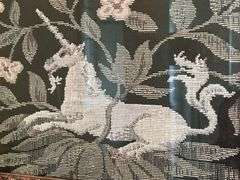 Lovely framed and matted unicorn tapestry…..41-1/2 x 29-1/2