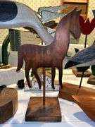 Wide variety of handcrafted wooden flowers, angels and animals
