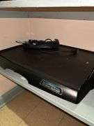 Grouping of small kitchen appliances, electric griddle, fondue set, breadmaker and more