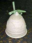 Grouping of (3) LLADRO bisque porcelain Christmas bells…..2 are the same and all 3 have clappers