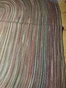 13-1/2’ x 9-1/4’ oval braided rug in really good condition…..there is a taped spot on back but didn’t find any loose braiding
