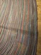 13-1/2’ x 9-1/4’ oval braided rug in really good condition…..there is a taped spot on back but didn’t find any loose braiding