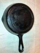 3 notch Lodge #3 skillet with heat ring. Makers mark G. Seasoned. No wobble. No spin.