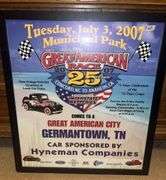 2007 25th Great American Race framed poster