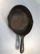 6 1/2” 2 spout skillet. #5 Made in Taiwan.