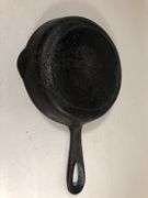 Birmingham Stove & Range (BSR) #3 skillet. 6” diameter with heat ring. No spin, no wobble. H 8