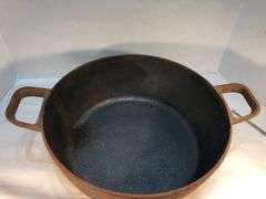 5.5 qt. Green Pan Dutch oven pan. Pan only. No lid. 14” diameter. Includes new handle & screws for a lid. Not seasoned.