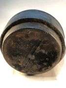Antique gate marked #8 cast iron tea kettle. Starburst pattern. 11 1/2” x 9 1/2 “ 6.5” H.