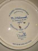Set of (2) Hummel Annual Decorative Plates…..left is 1974 4th Annual, right is 1975 5th Annual