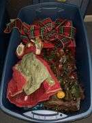 (2) large totes of Christmas decor (see all pics)