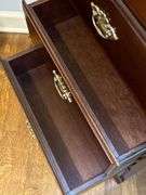 7-drawer mahogany finish lingerie chest…..20 x 12 x 48-1/4 tall
