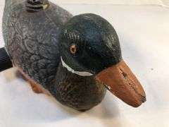 Rare find. Vtg/antique cast iron mallard duck lawn/garden sprinkler. 10 3/4” L x 5” W x 4 1/4” H.