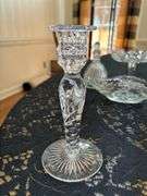 Beautiful grouping of clear, pressed and cut glass items…..there is slight chipping on some (see all pics)