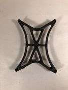 Antique cast iron black trivet. 5” x 3.5”