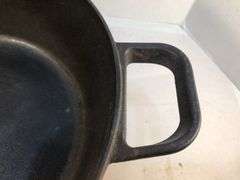 GreenPan USA 5.5 qt Dutch oven with lid #11 B. Sun burst pattern. 11.5” diameter . No spin, no wobble.