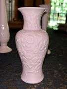 Vintage Lenox Special Ming Blossom Collection Bud Vase (6-1/2” tall), (2) vintage Lenox Florentine Collection Bud Vases (7-1/2” and 10-3/4” tall)