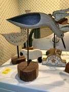 Wide variety of handcrafted wooden flowers, angels and animals